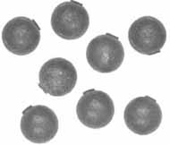 .490" round balls, pure lead, hand cast, per 100